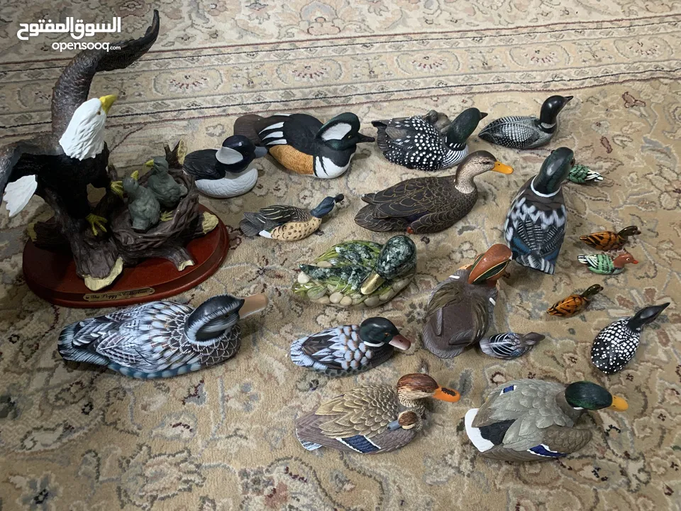 تحف لطيور كندية - مجموعة 20 قطعة - تم شراءها من كندا