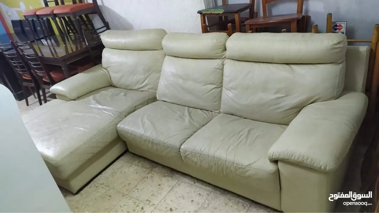 كورنر كنب ابيض