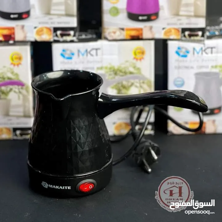 عدد 3   غلاية قهوة كهربائية نصف لتر  ممتاز جداً بقوة 600W مقبض مضاد للحرق