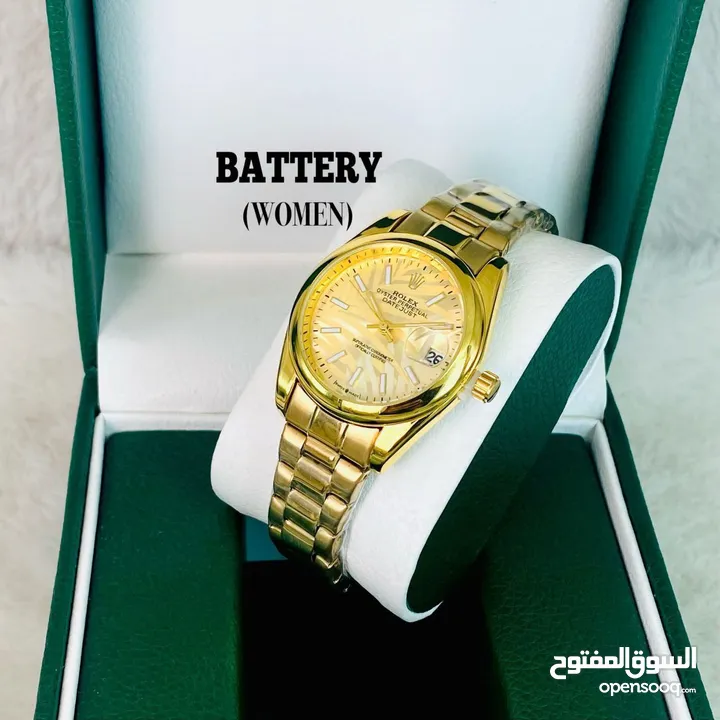 ساعة رجالية ونسائية من ماركات عالمية مختلفة  Rolex // Tissot // kalvin klein // cartier //  cucci