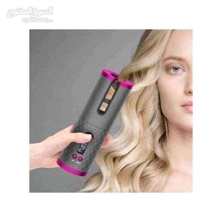 Cordless Hair Curler  مجعد الشعر اللاسلكي   امكانية شحنه و أخذه إلى اي مكان و استخدامه في اي وق
