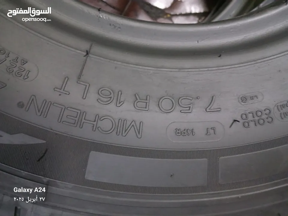القياس 16 750 ميشلان إطار غني عن التعريف مواصفات عاليه وخاصه دبل قومه دبل ستيل 14 راقه استعمال بسيط