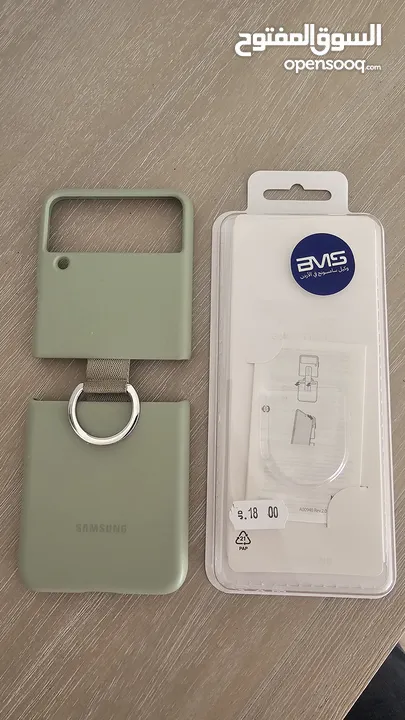 كفر سامسونج سيليكون مع حلقة samsung z flip 3 cover فليب