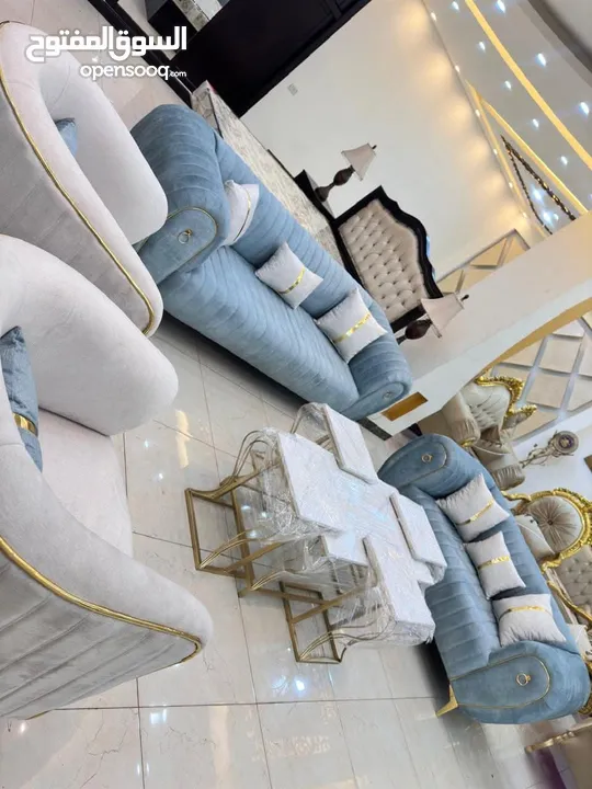 طقم كنب موديل بالالوان والاشكال والمقاسات