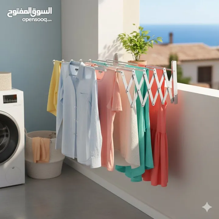 منشر غسيل جداري المنيوم