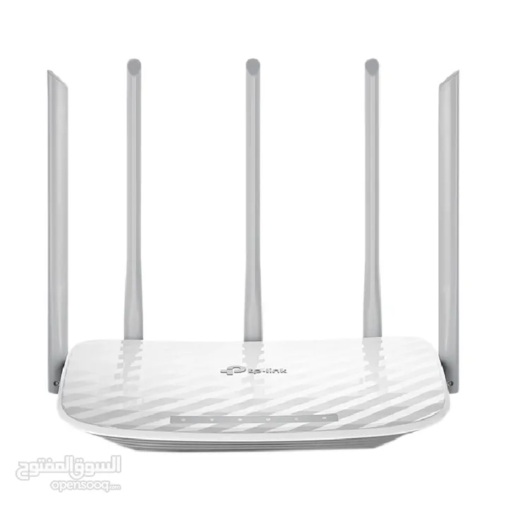 TP-Link archer C60 AC1350 dual band wireless router +  تي بي لينك - مقوي اشارة الانترنت اللاسلكي،