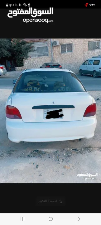 هونداي اكسنت اوتوماتيك موديل 1997 لون ابيض
