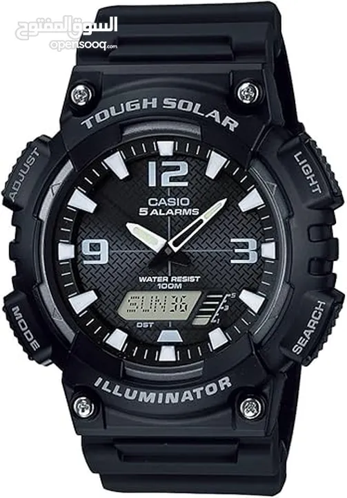 ساعة كاسيو اصليه جديده مميزه عقارب ودجتال Casio AQ-S810 Watch
