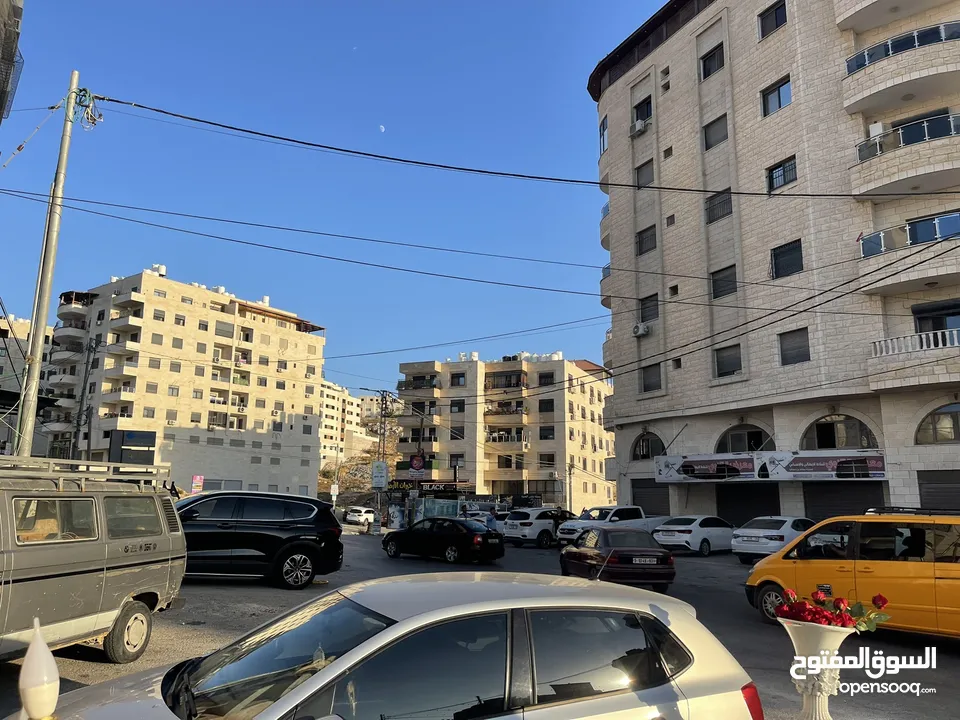 شقة للبيع عظم دوار نابلس الجديدة خلفية  مساحة 225