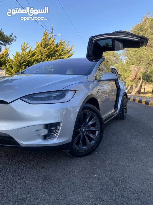 TESLA MODEL X 100 D 2017 SILVER