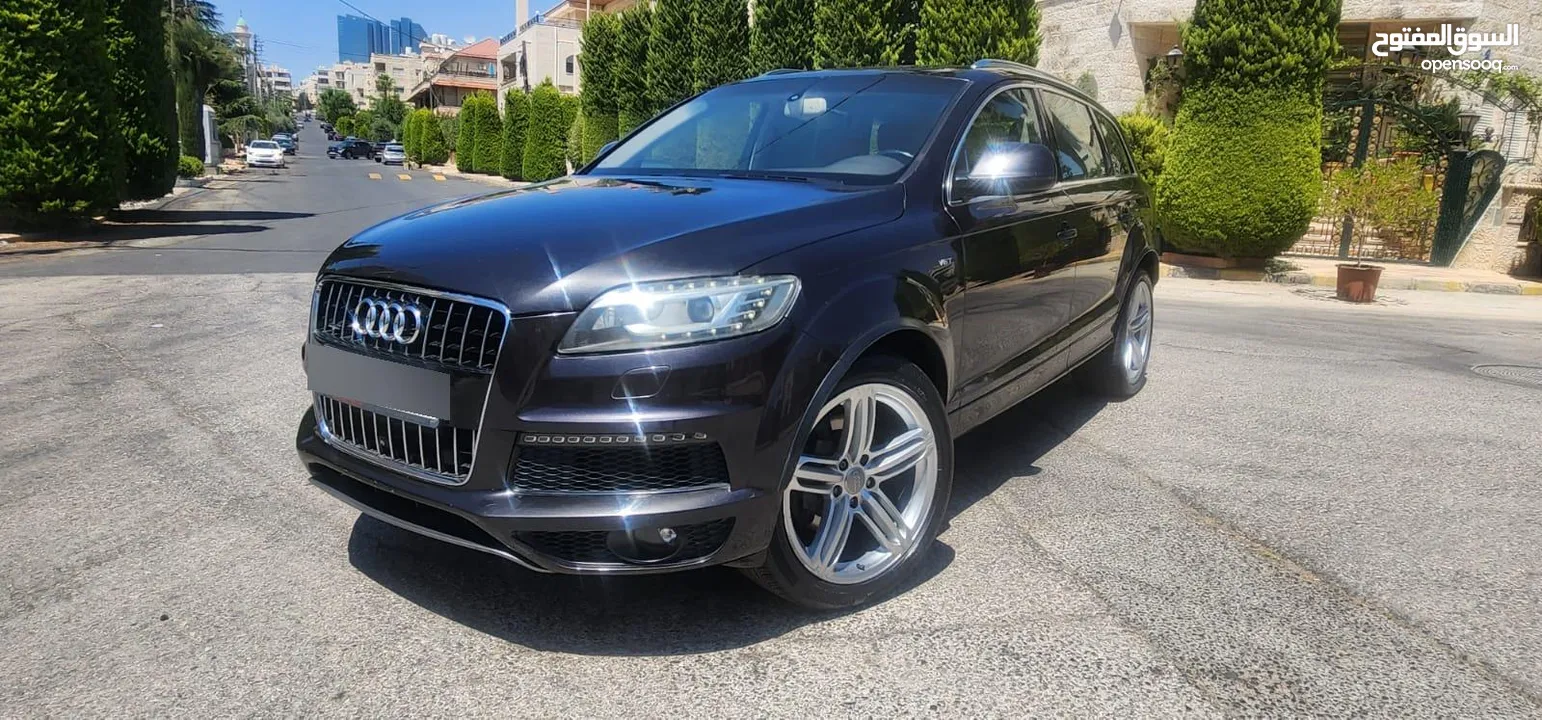 كاش أو اقساط من المالك AUDI Q7 2013 SLINE ممشى قليل 3.0cc سوبر تشارج فل كامل أعلى صنف فحص كامل