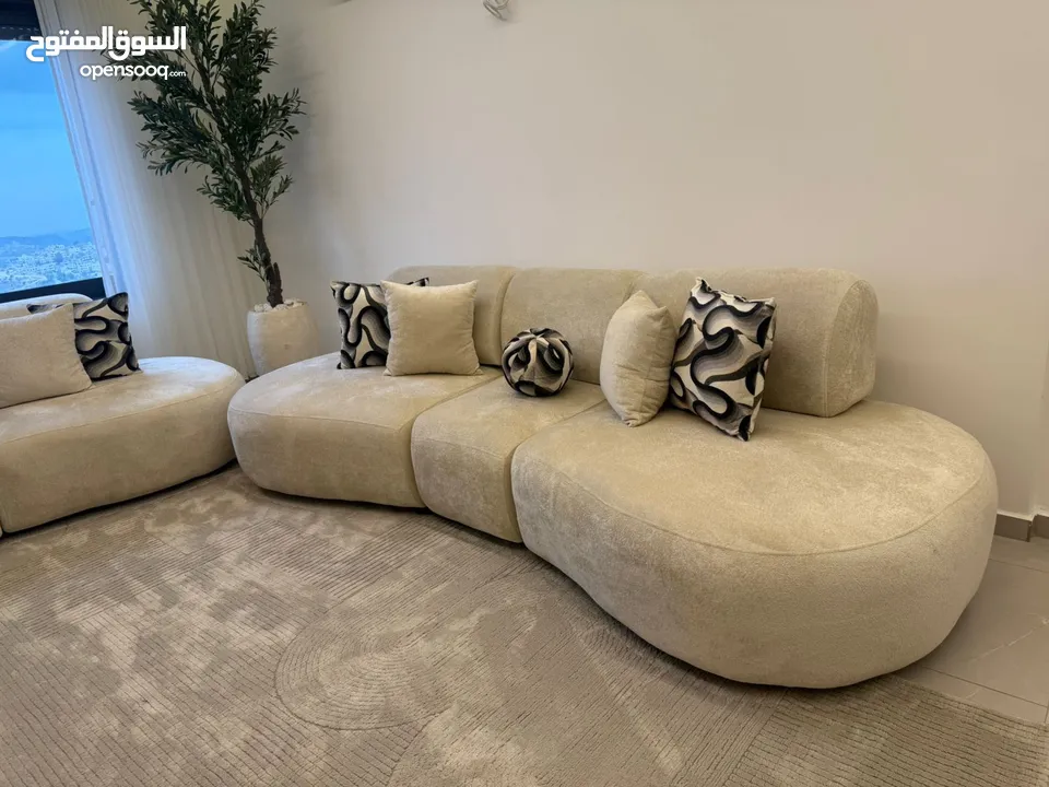 طقم كنب صالون جديد