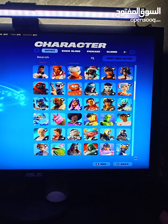 حساب فورتنايت اسطوري للبيع شوف الوصف