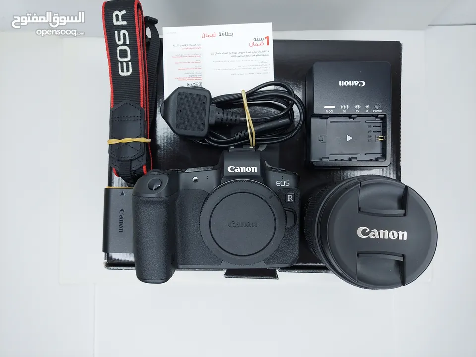 موجود للبيع كاميرا  canon R ، بودي فقط من دون العدسة -الكاميرا نظيفة ولساتها وكالة. -عداد الشتر 20k