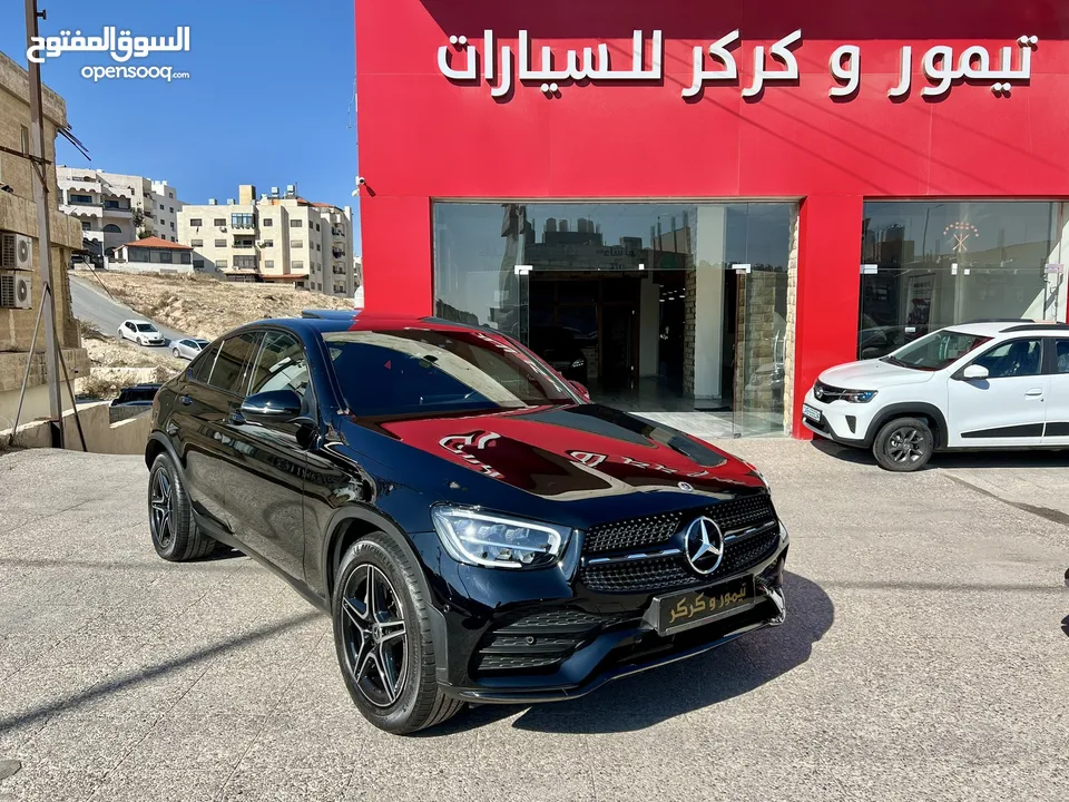 مرسيدس GLC200 AMG كت فتحة اسود 2021 بحالة الزيرو نايت