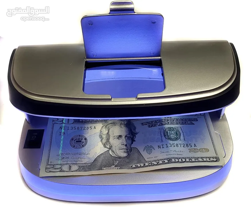 فاحص عملة (كاشف عملة ) نوع ممتاز جدا يعمل  شحن وكهرباء  AL-11 UV Counterfeit Money Detector