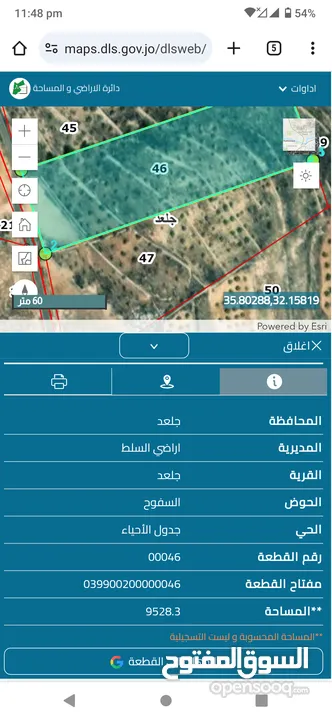 ارض زراعية باطلالة خلابة  ضمن اراضي جلعد السلط من المالك مباشرة