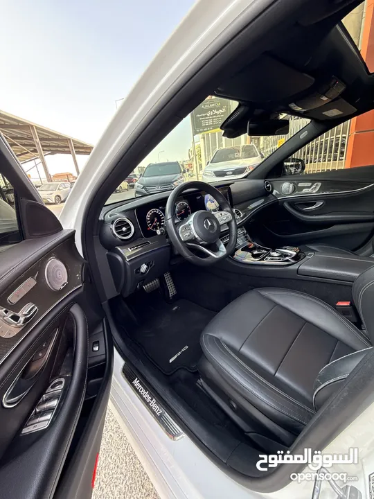 مرسيدس E350 2020 AMG فحص كامل فل اضافات اعلى صنف وارد المانيا ممشى قليل بحالة الوكالة