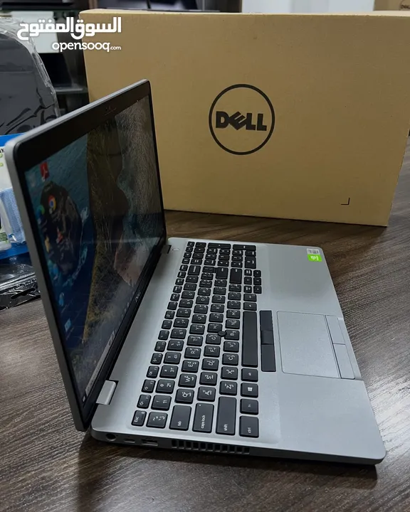 Dell core i7 جيل عاشر كرتين شاشة وبحجم 15.6  رام 16 - تخزين 512 لون سلفر مميز مواصفات نارية وسعر حرق