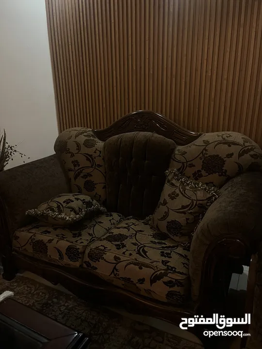 طقم كنب بني