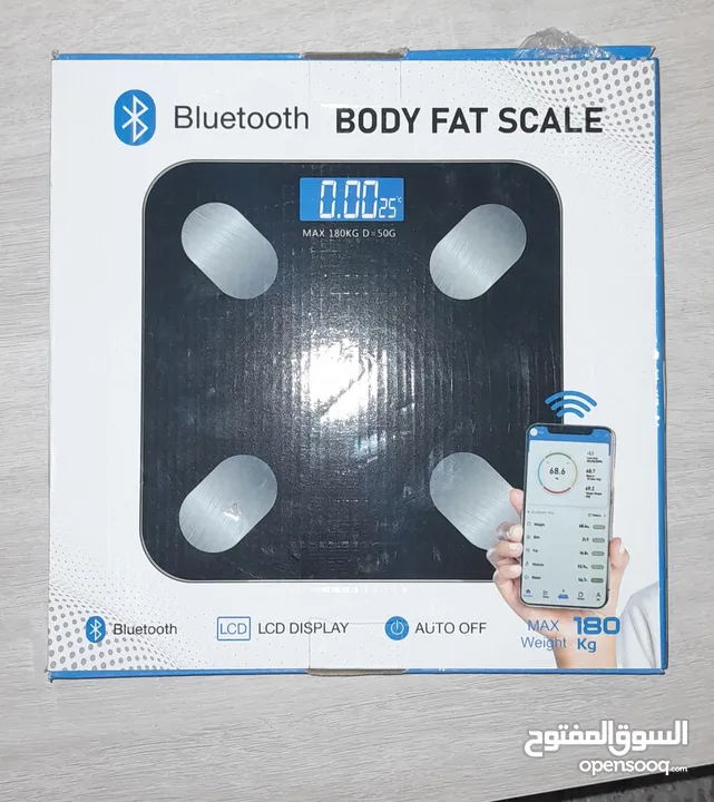 ميزان بلوتوث سمارت يعرض الوزن والوزن المثالي وجميع تفاصيل الجسم عرض خاص!!
