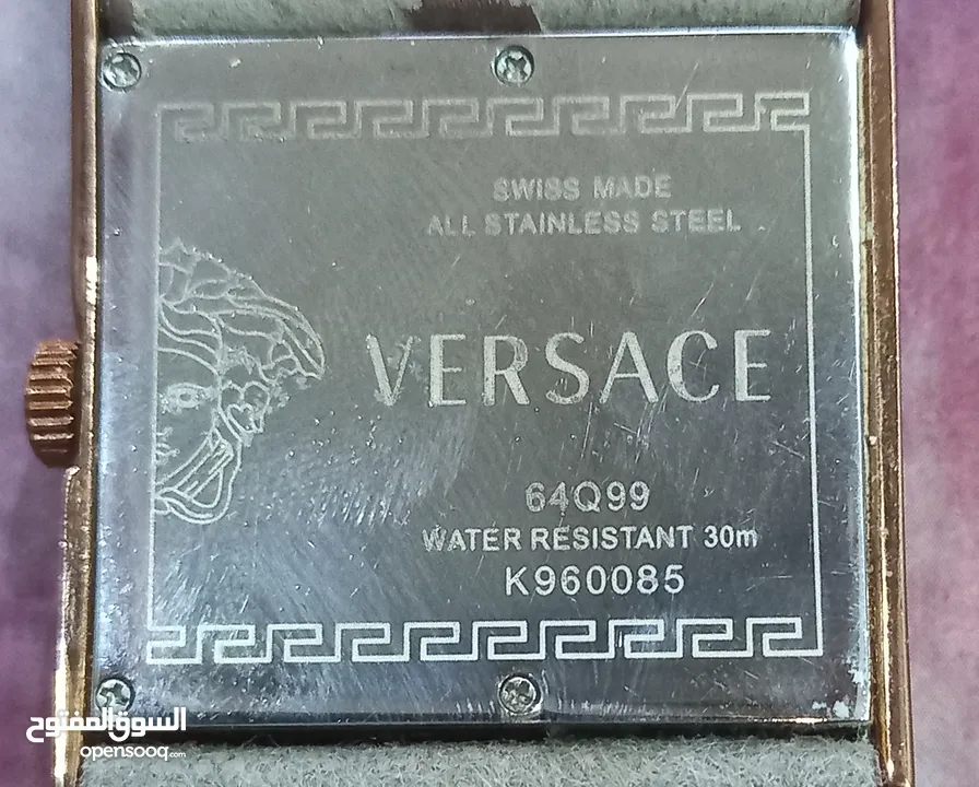 ساعه  VERSACE سويسري  ستاتي مستعمله للبيع لون بني