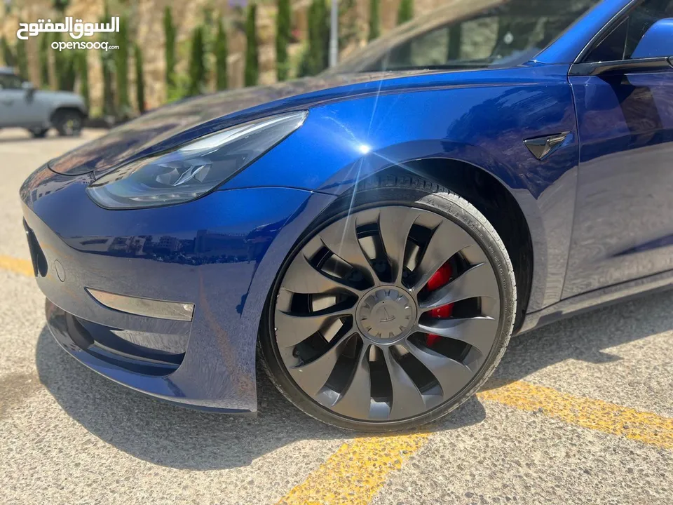 تيسلا موديل 3 لونج رينج بيرفورمنس Tesla Model 3 long range Performance