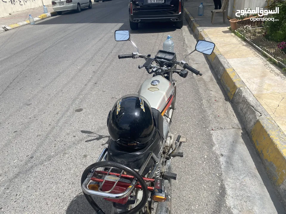 Motorbike with helment and locks