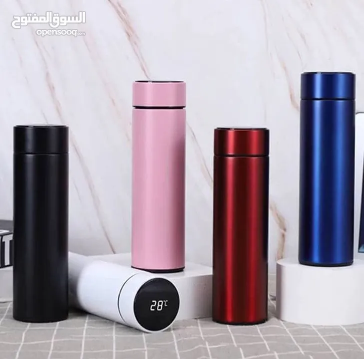 مج حراري ديجيتال حافظه قهوه حراريه مع شاشه تظهر درجه الحراره