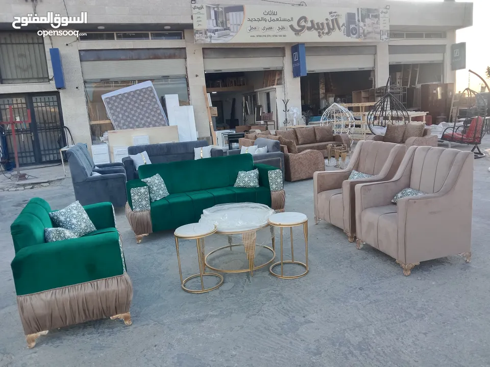 طقم كنب سبع مقاعد جديد للبيع