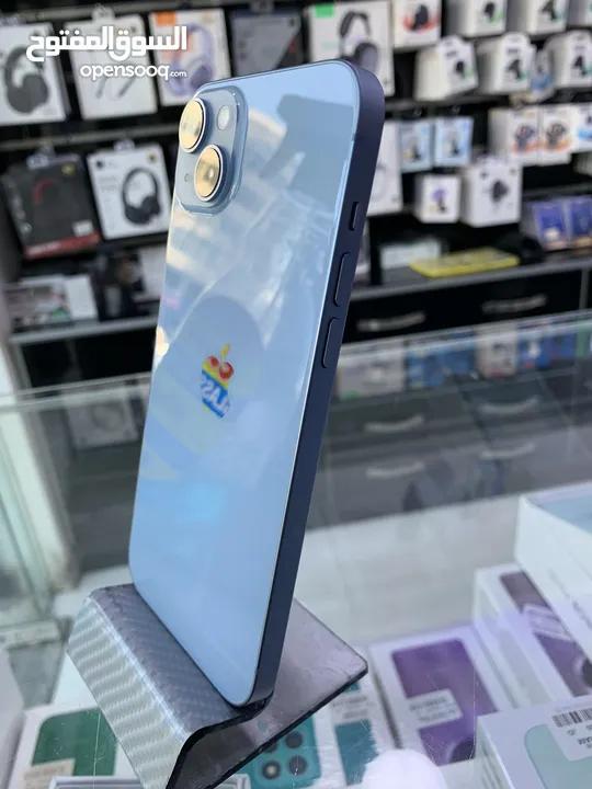 iPhone 14 plus 256G مستعمل بحالة الجديد مش مفتوح ولا مصلح كفالة محل على الفاتورة
