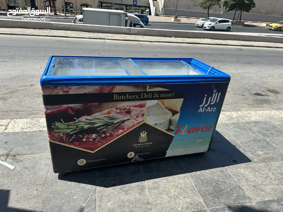 فريزر بطح وارد اوروبي حجم 450 لتر توفير طاقة A+ تبريد ممتاز  كمبرسير embarco للبيع بسعر حرق