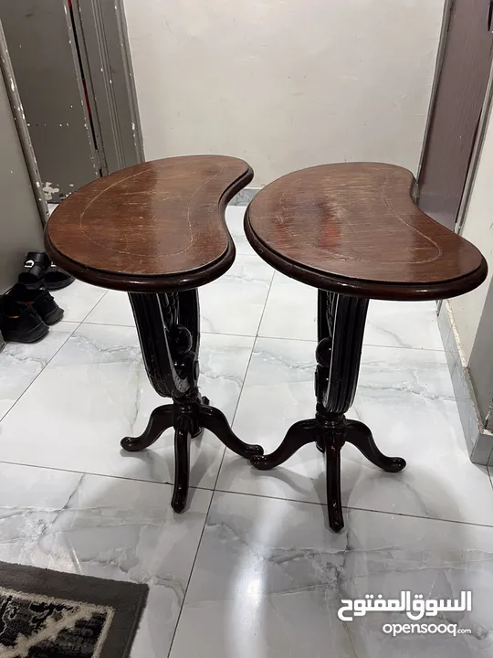 Neat And clean original wood side Tables