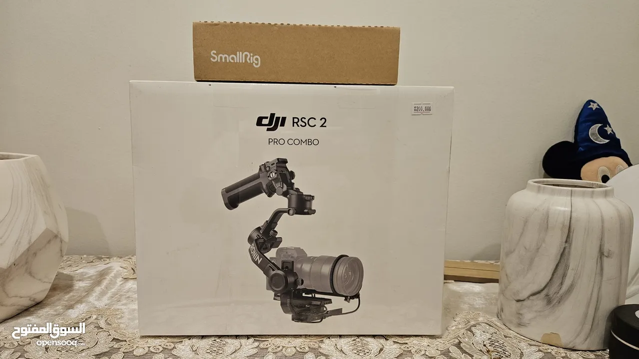 للبيع المثبت الاحترافي DJI RSC 2 PRO COMBO جديد بقراطيسه