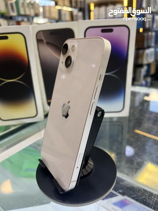 لون زهري مميزIphone 13 128 gb مستعمل بحالة الجديد