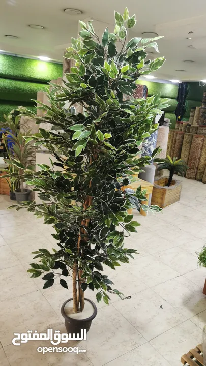 كل ما يلزم الحديقه عشب صناعي جميع انواع خشب سويد تفصيل شجر صناعي جلسات خشب سويدي اشجار تحاكي الطبيعة