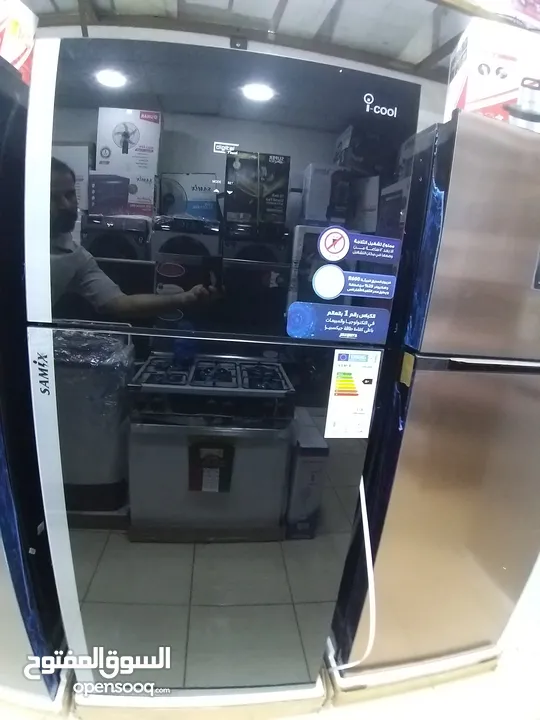 ثلاجة سامكس حجم كبير بلون مميز وافضل سعر