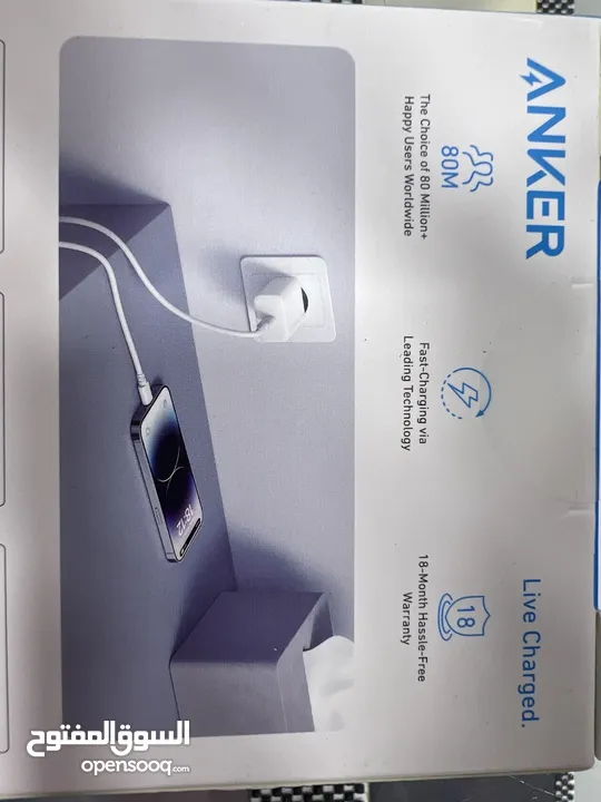 Anker Home charger 20w عظمة شحن انكر   الاصلية 20 واط  توصيل مجاني داخل عمان ( لمناطق محدودة )