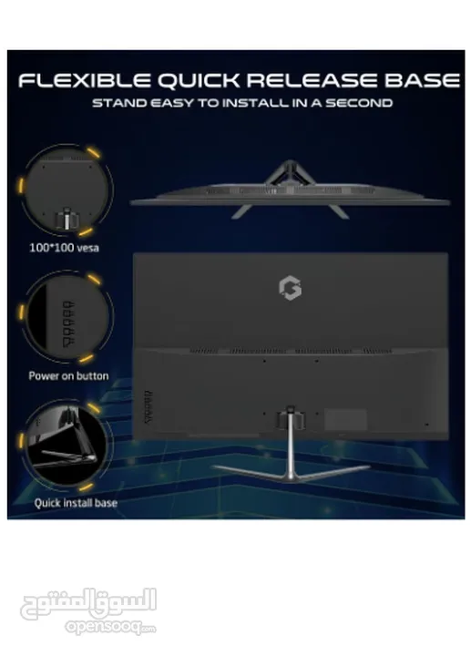 شاشة ألعاب 22 بوصة100هرتز!!،FHD 1080P  1920x1080 جايم اون ,جديده ما نفتح الكرتون