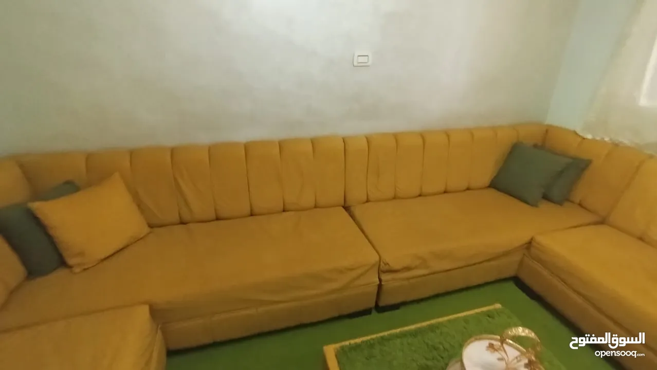 مجلس كونر تفصيل خشب سويد اسفنج ضغط احسن مواصفات 12مقعد