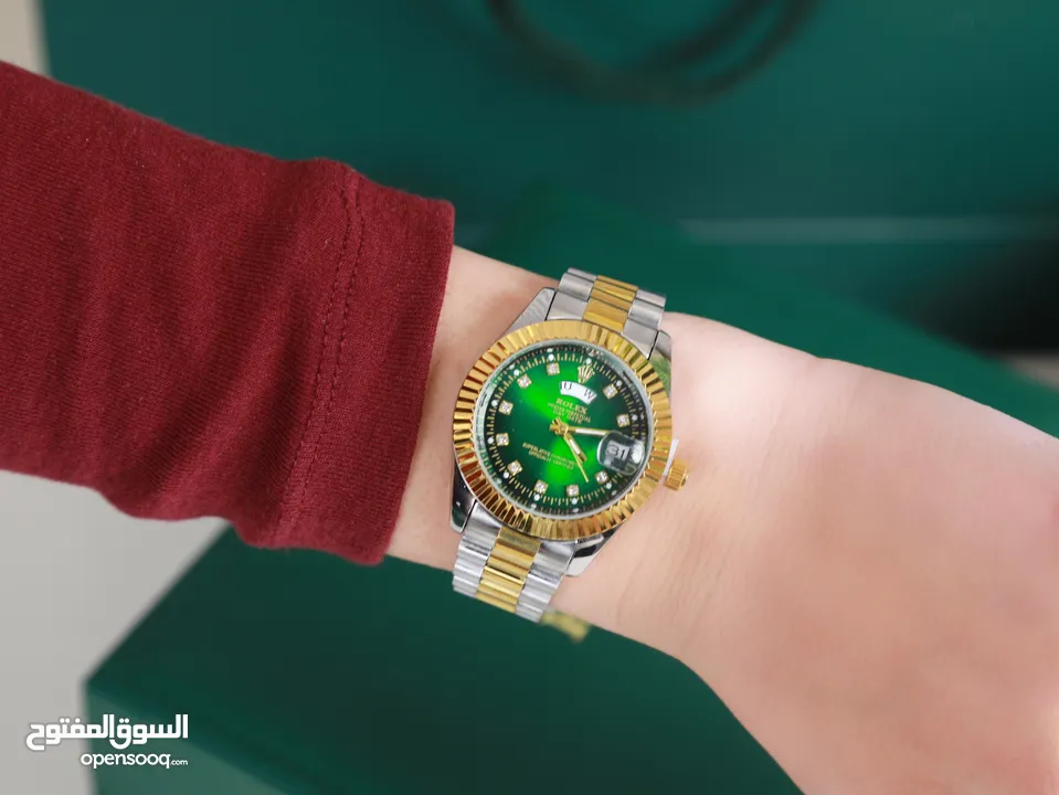 ساعه روليكس رجالي ستاتي عمليه ودقه بوقت والتاريخ