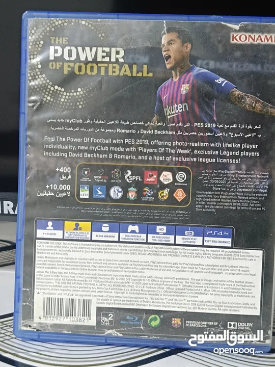 قرص ألعاب فيديو PES 2019 وبسعر مناسب