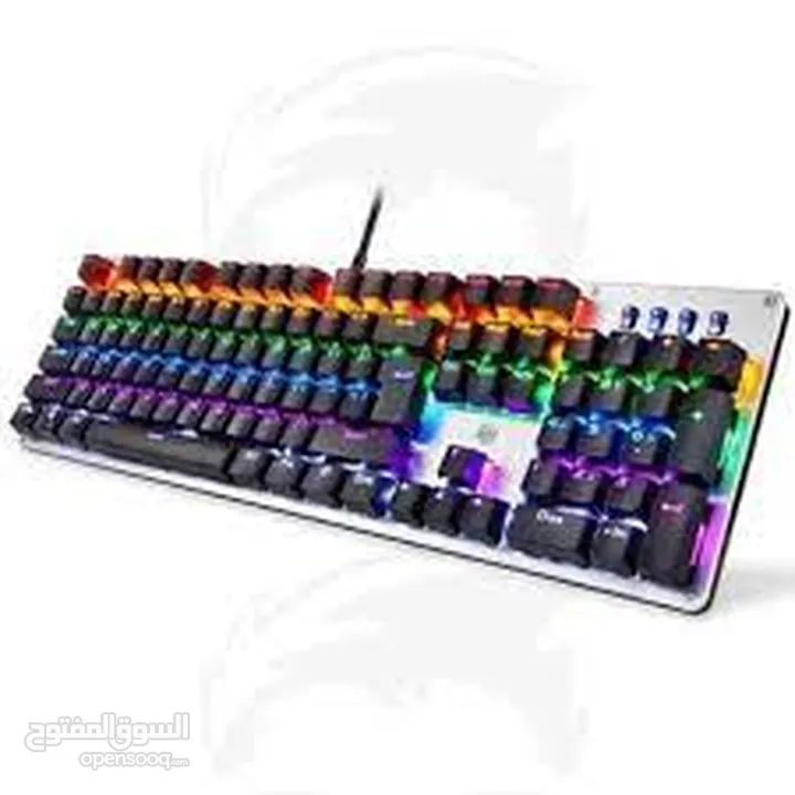 keyboard hp Mechanical Gaming GK100 كيبورد كمينكل من اتش بي مضيئ ملون RGB Light