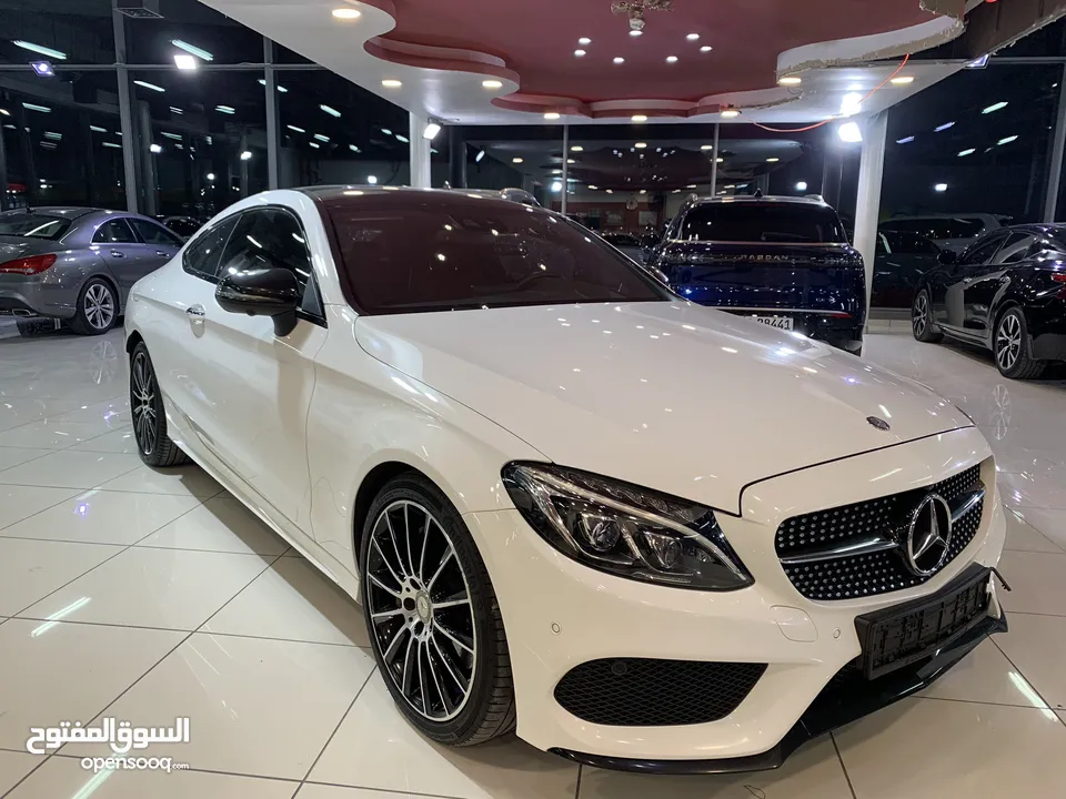 مرسيدس C300 Coupe  موديل 2017 خليجي فل اوبشن بحاله ممتازه