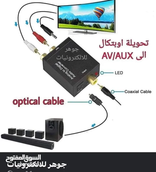 تطويلة AUX متوفر 5 متر و 10 متر