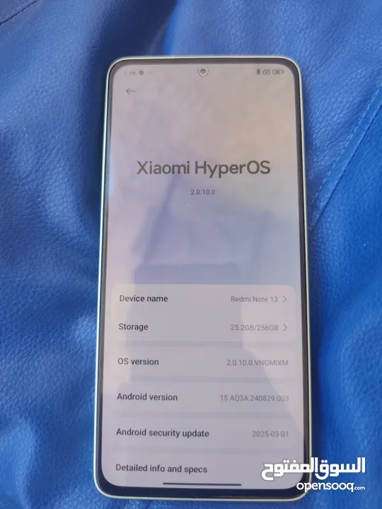 شاومي ردمي نوت 13 اخضر فستقي في حالة اكثر من ممتازة redmi note 13