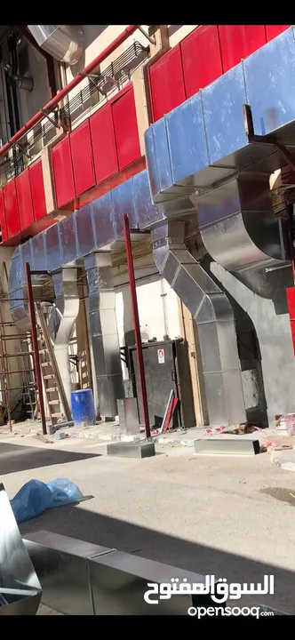 تفصيل وتركيب جميع انواع الدكت مدور مربع وصيانة جميع انواع المروحة والمطاعم تفصيل جميع انواع المدخنة