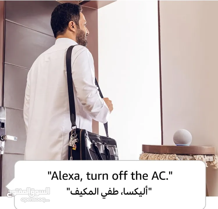 AMAZON ALEXA ECHO DOT MOTION AND temperature sensor  اليكسا باللغة العربية  مستسعر حركة وحرارة م