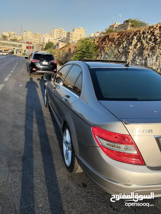مرسيدس c200 2008 اصلي افنجارد فل الفل  لون شمباني مميز