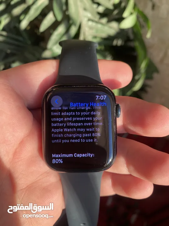 ابل واتش لون أسود سيرس 7 قياس 45 Apple Watch Black Edition Series 7 45mm